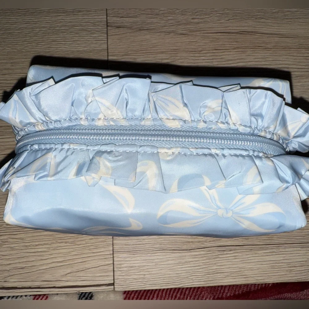 Art Class Light Blue Bow Cosmetic Bag or Pencil Case